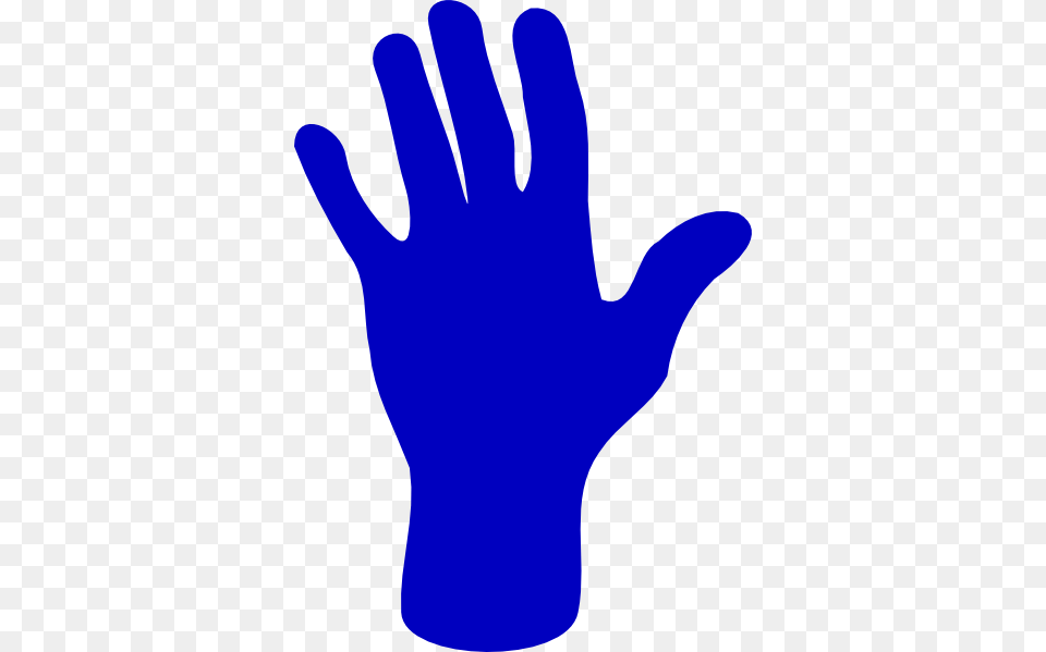 One Blue Hand Clip Art, Clothing, Glove Free Png Download