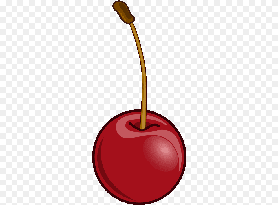 One Cherry Clipart Cherry, Food, Fruit, Plant, Produce Png