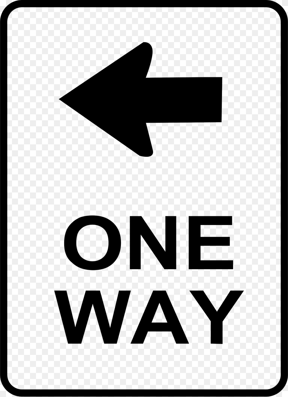 One Clipart, Sign, Symbol, Road Sign, Mailbox Free Transparent Png