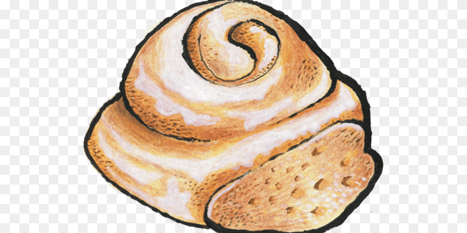 One Clipart Cinnamon Roll Sourdough, Bread, Food Png