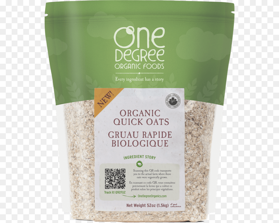 One Degree Sprouted Quick Oats, Breakfast, Food, Oatmeal, Qr Code Free Png