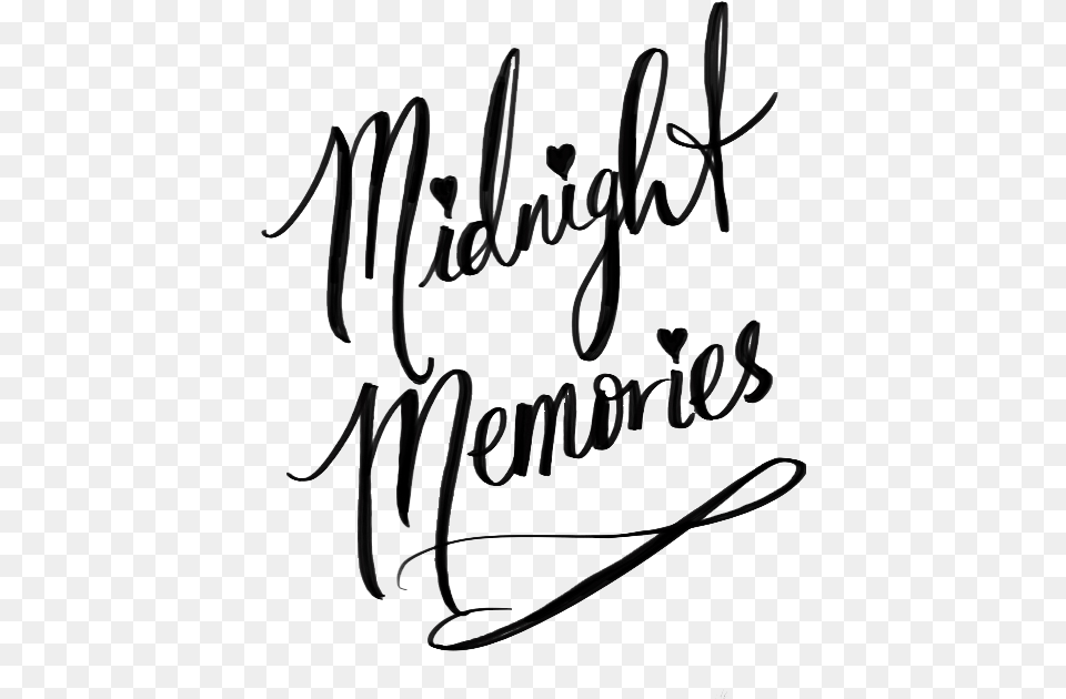 One Direction Midnight Memories And 1d One Direction Song Lyrics Calligraphy, Handwriting, Text, Festival, Hanukkah Menorah Png Image