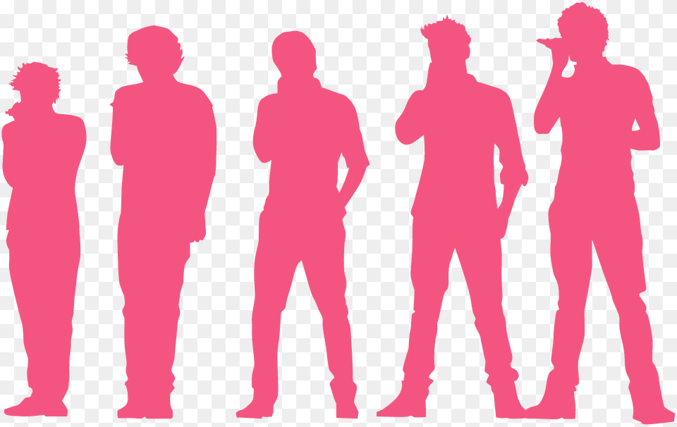 One Direction Silhouette, Adult, Male, Man, Person Free Png Download