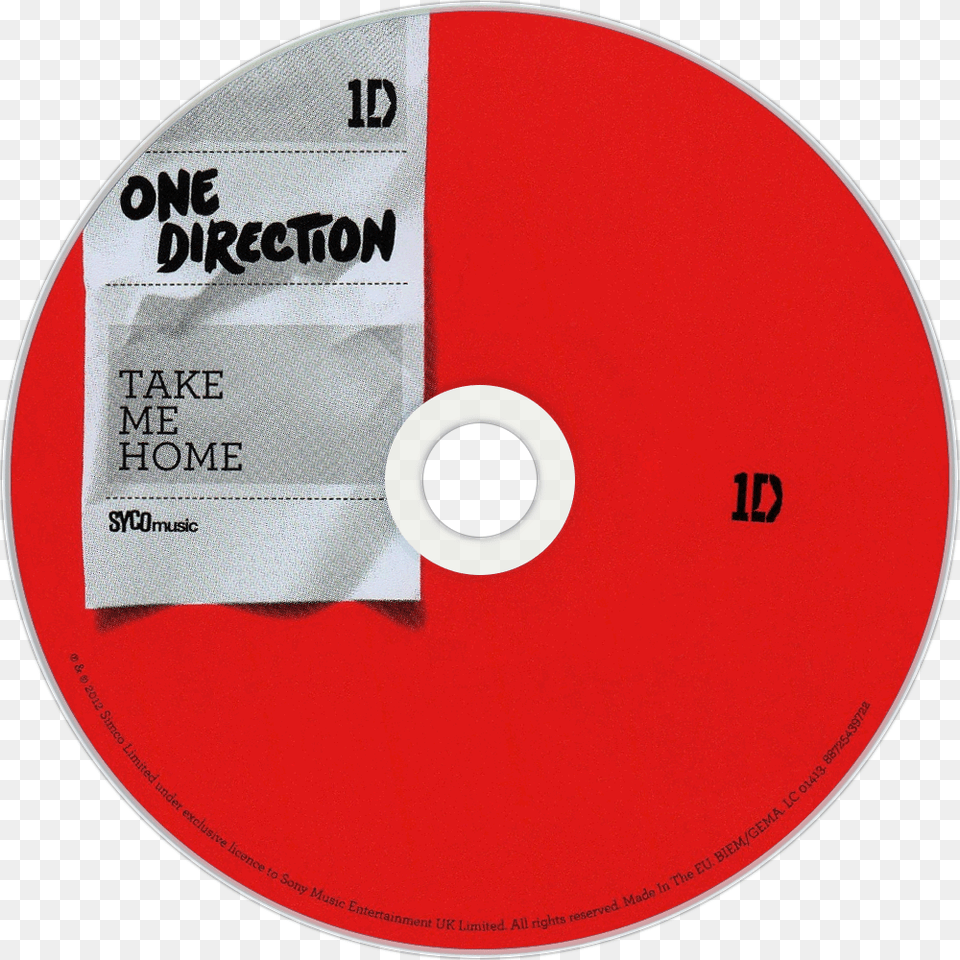 One Direction Take Me Home Yearbook Edition Cd, Disk, Dvd Free Png Download