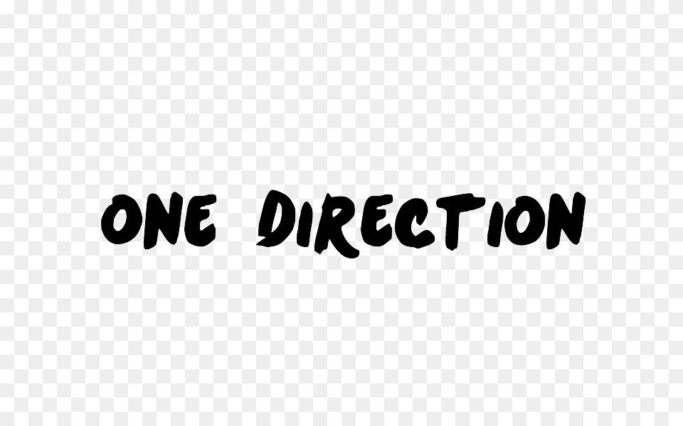 One Direction Text, Gray Png