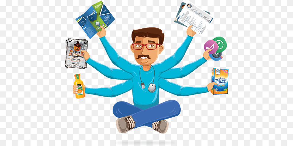 One Dollar Graphics Avatar Cartoon, Person, Reading, Advertisement, Poster Png