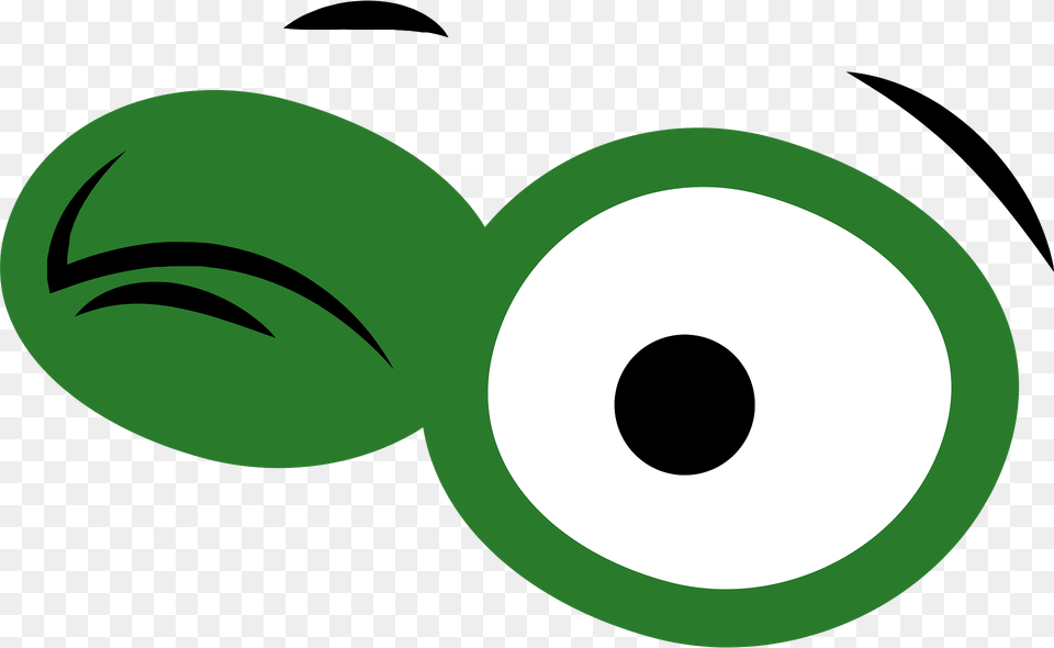 One Eye Closed Clipart, Green, Paper, Animal, Fish Free Png