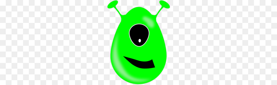 One Eye Green Alien Clip Art, Food, Produce, Ammunition, Grenade Free Png Download