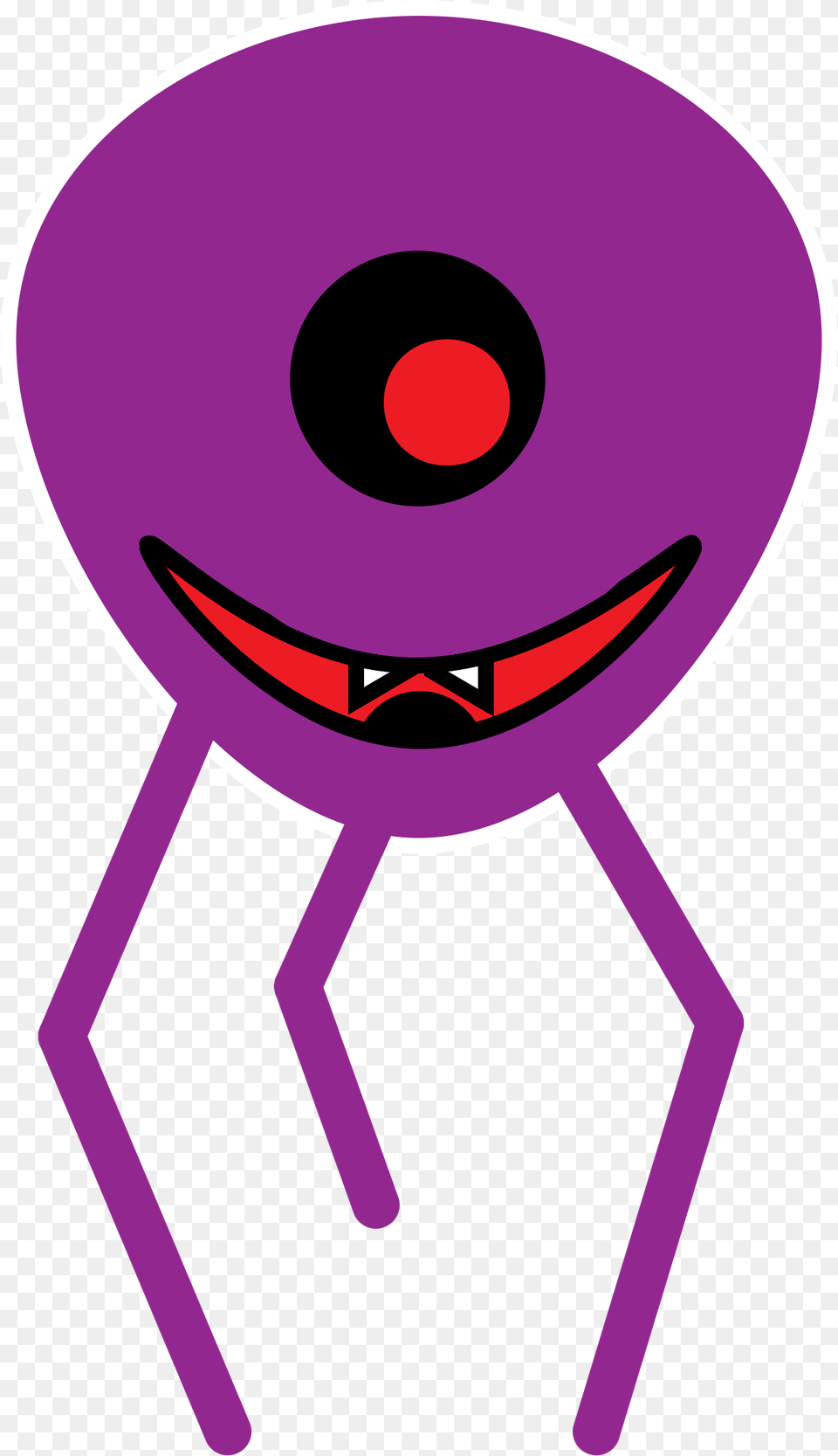 One Eyed Ghoul Octopus Clip Arts, Purple, Furniture, Table, Alien Free Png
