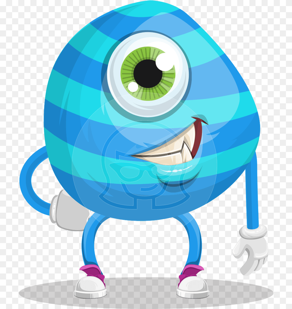 One Eyed Monster Cartoon Character One Eye Monster Cartoon, Plush, Toy Free Transparent Png