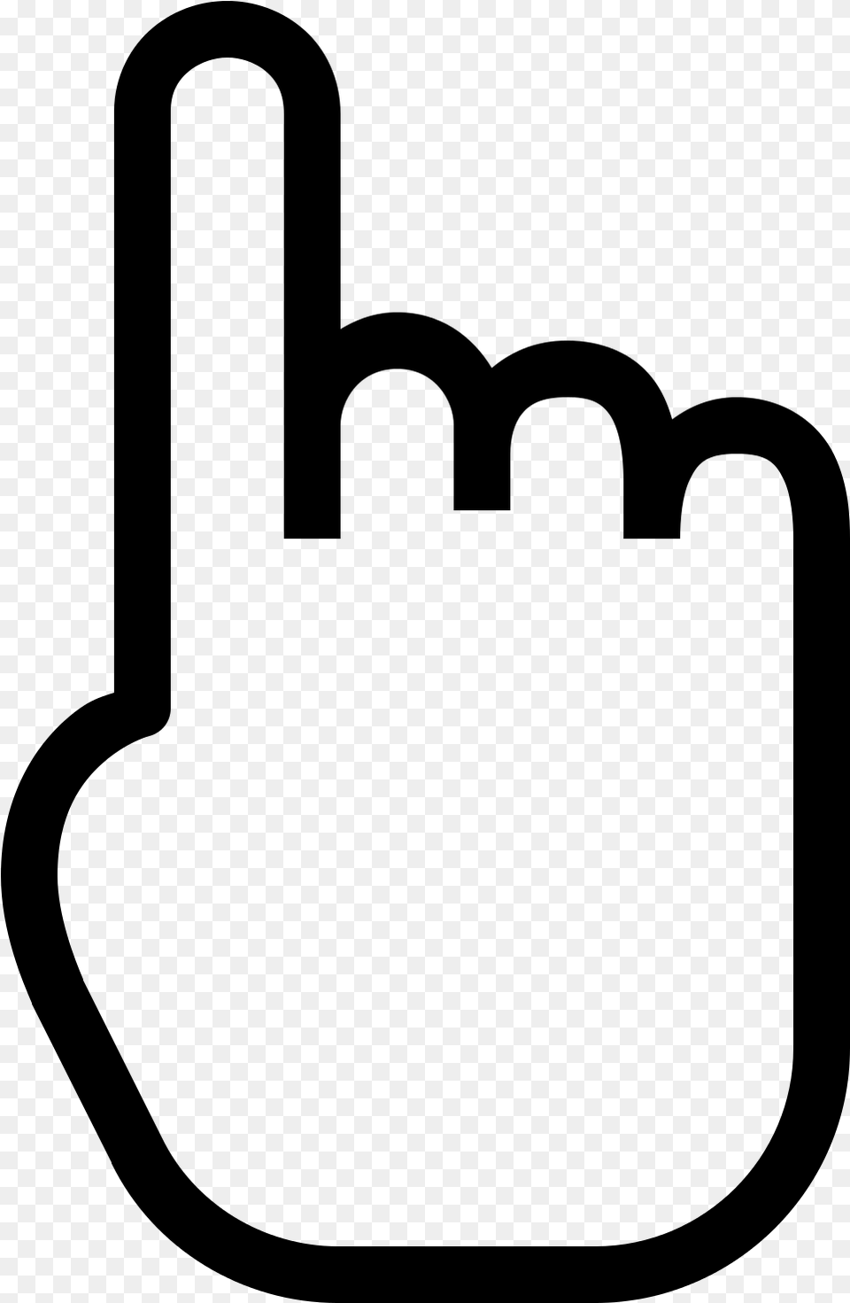 One Finger Icon Fingers White And Black, Gray Free Transparent Png