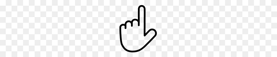 One Finger Pointing Icons Noun Project, Gray Png