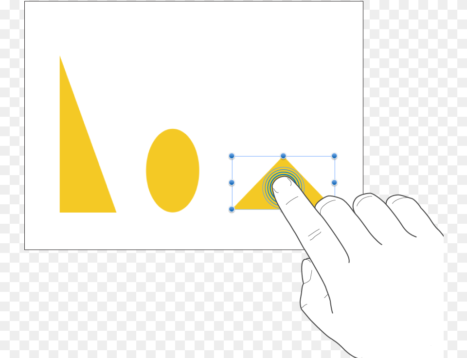 One Finger Tapping A Shape Hand, Triangle, Chart, Plot Png