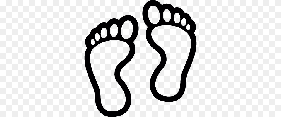 One Footprint Outline Clip Art Free Png