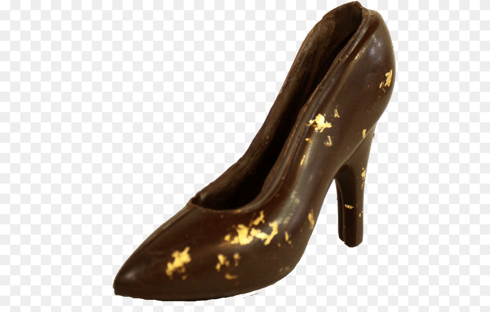 One Gold Cinderella Slipper Basic Pump, Clothing, Footwear, High Heel, Shoe Png