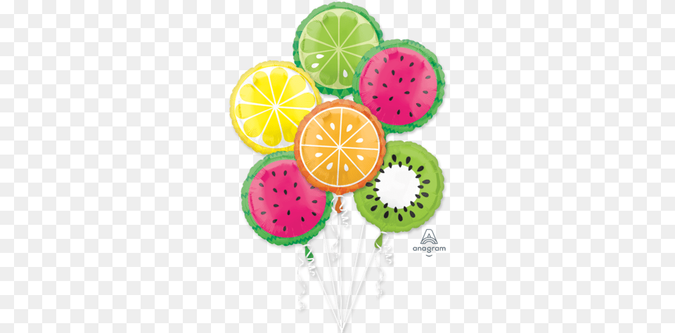 One Green Lime One Yellow Lemon One Orange One Green Fruit Balloon, Food, Sweets, Plant, Produce Free Png