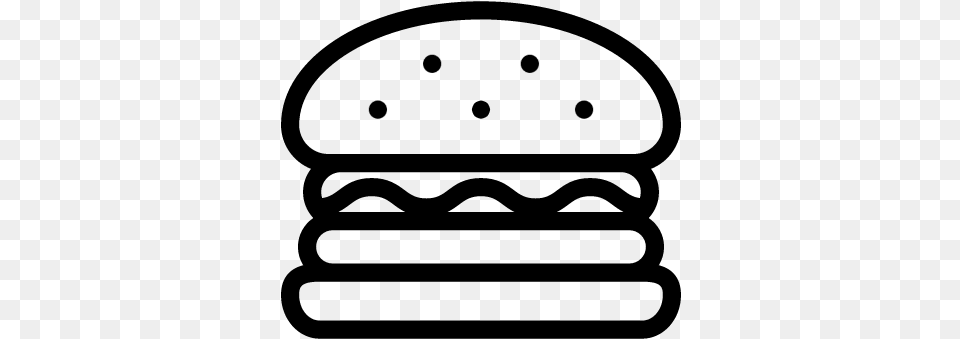 One Hamburguer Vector Hamburguer Logo, Gray Free Png