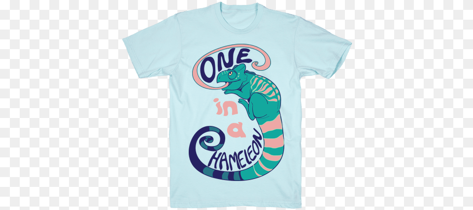 One In A Chameleon Mens T Shirt Chameleon T Shirt, Clothing, T-shirt, Animal Free Transparent Png