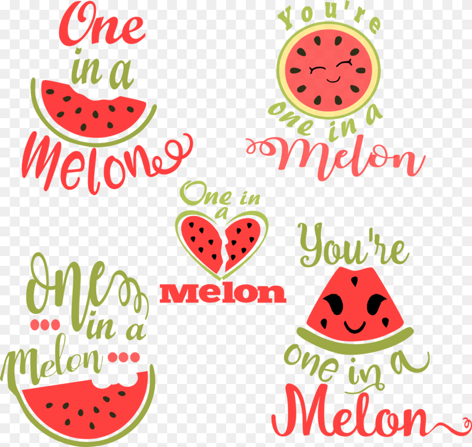 One In A Melon Svg, Food, Fruit, Plant, Produce Png