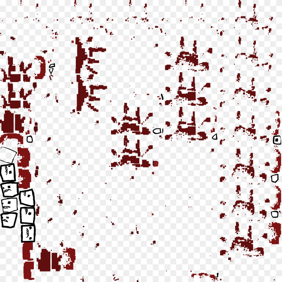 One Is Called Dumb Meat Boy And The Other Is Called Super Meat Boy Sprite Sheet, Art, Painting, Texture, Maroon Free Png Download