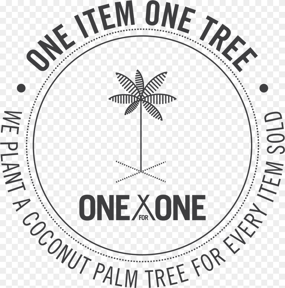 One Item One Tree Minimalist Palm Tree Logo, Symbol, Outdoors, Can, Tin Png Image