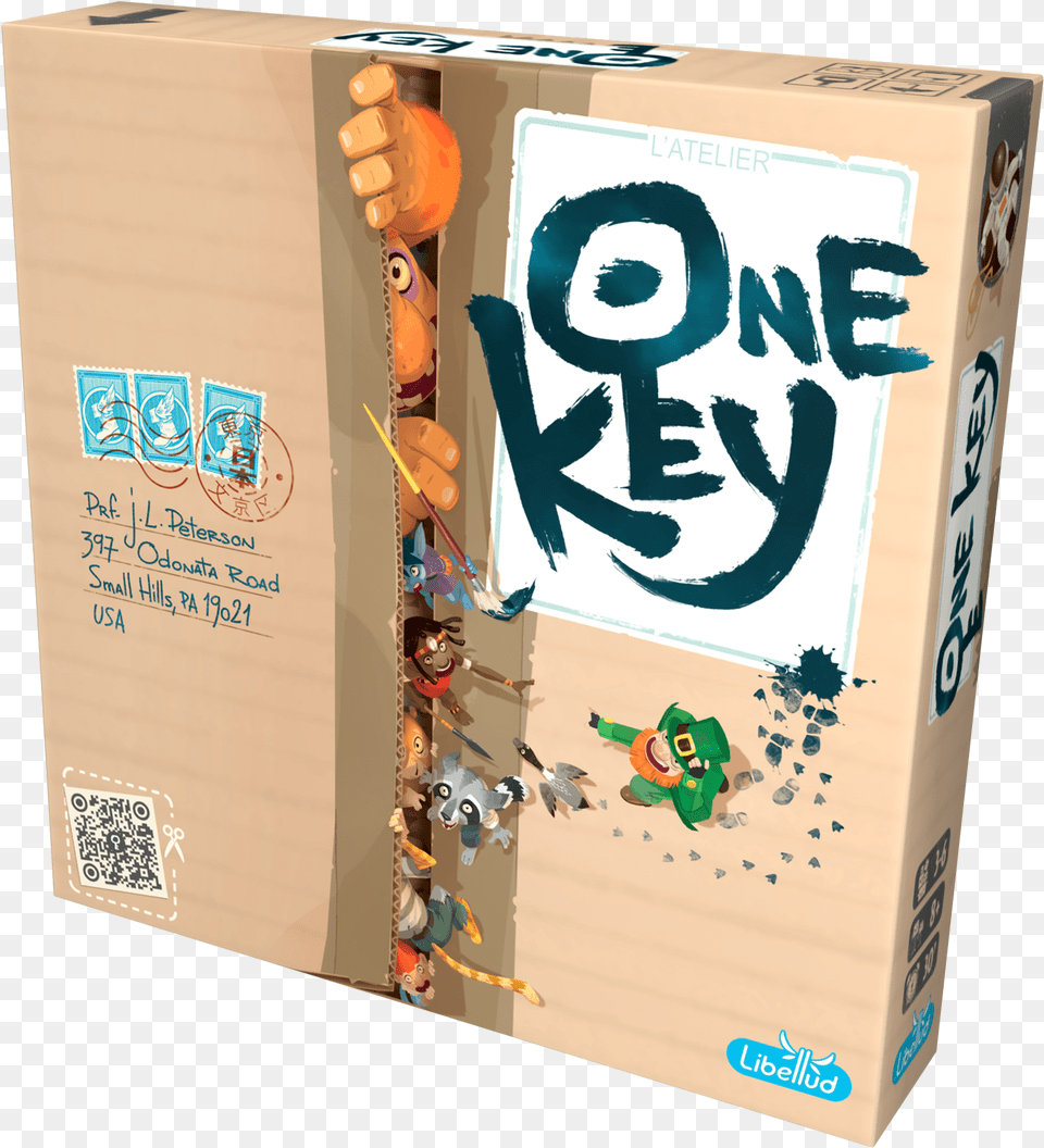 One Key Juego De Mesa, Box, Qr Code, Cardboard, Carton Free Transparent Png