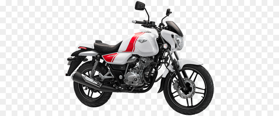 One Lakh Bajaj V Bikes Sold In 120 Days Of Launch Bajaj V White Colour, Machine, Motorcycle, Spoke, Transportation Free Png Download