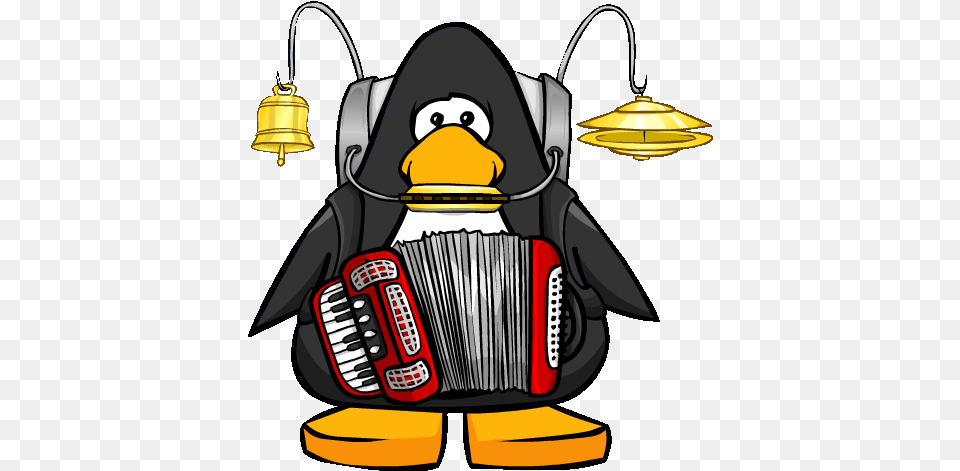 One Man Band Pc Club Penguin T Shirt, Musical Instrument, Device, Grass, Lawn Free Png Download