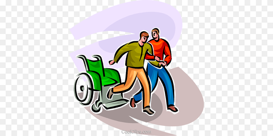 One Man Helping Another Man Royalty Free Vector Clip Art, Person, Chair, Furniture, Face Png Image