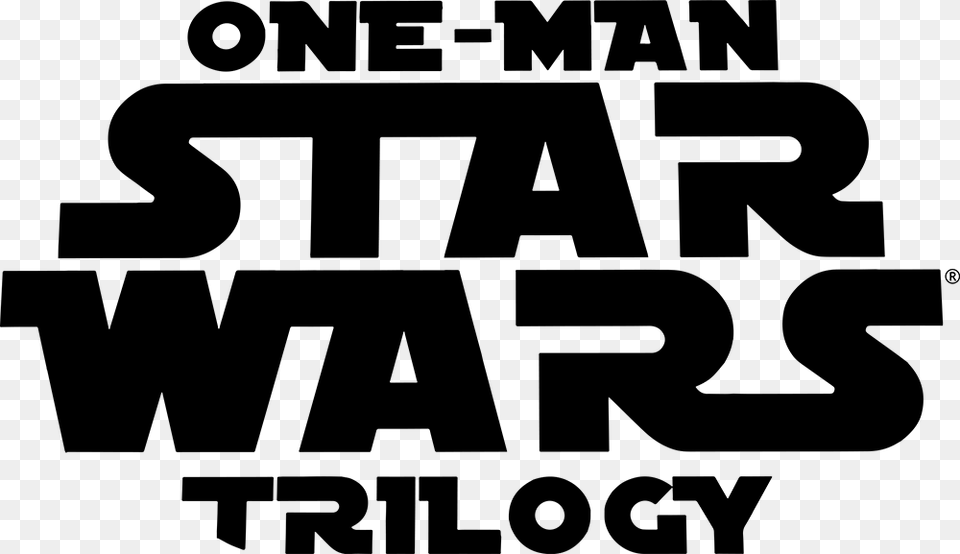 One Man Star Wars Star Wars Trilogy Logo, Gray Png