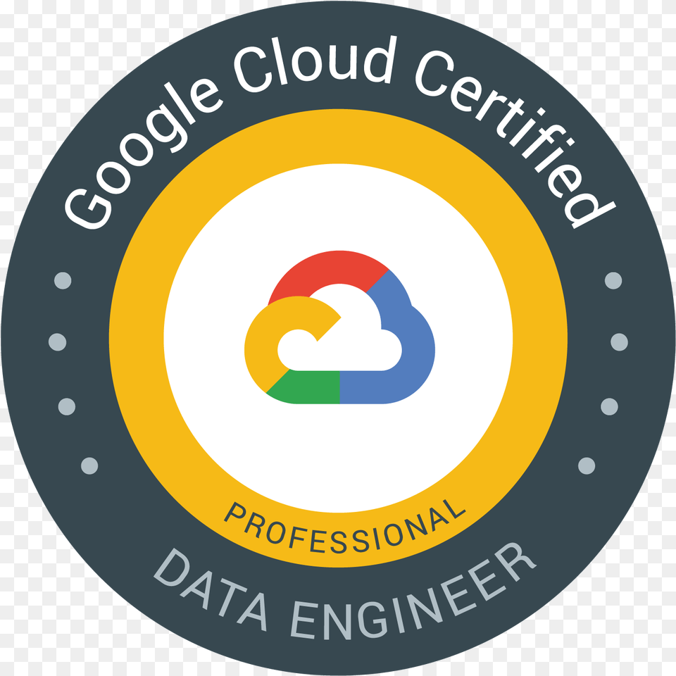 One More Gcp Certification On The List This One Was Google Cloud Certified Professional Data Engineer, Logo, Disk, Text Png