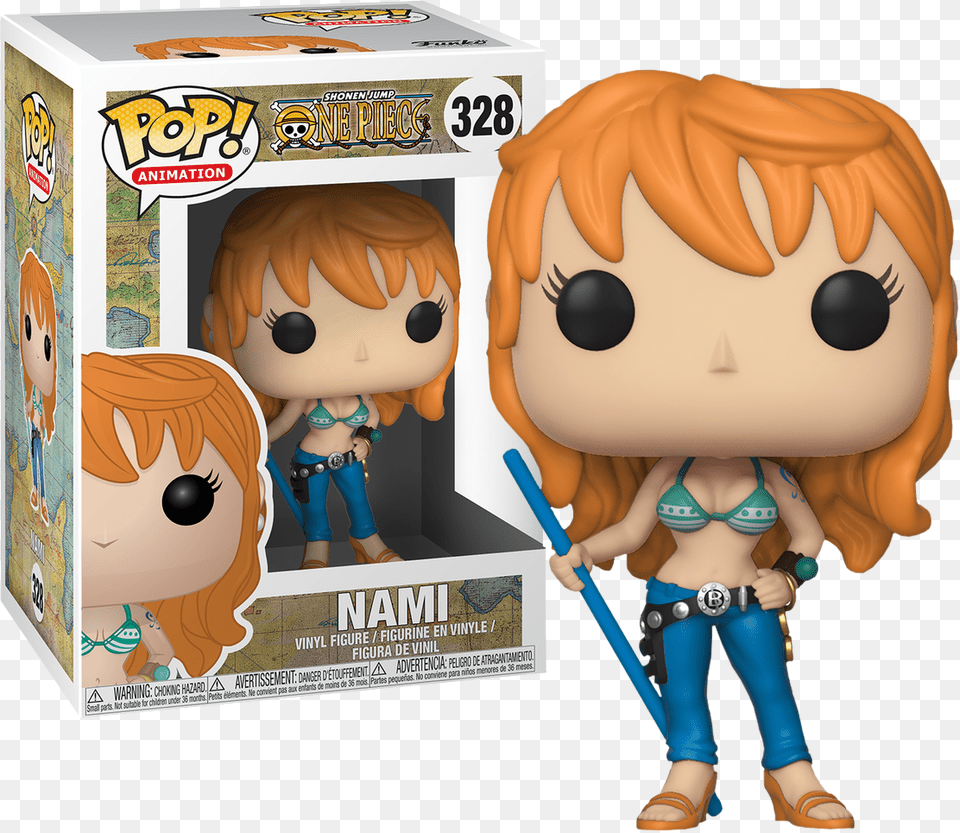 One Nami One Piece Funko Pop, Doll, Toy, Face, Head Free Png Download