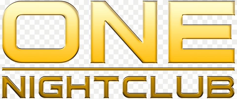 One Nightclub, Gold, Logo, Text Png
