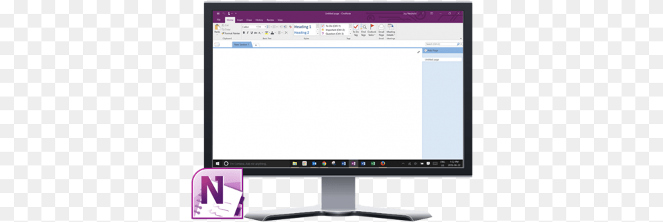 One Note Training In Ottawa Lcd, Computer Hardware, Electronics, Hardware, Monitor Free Transparent Png