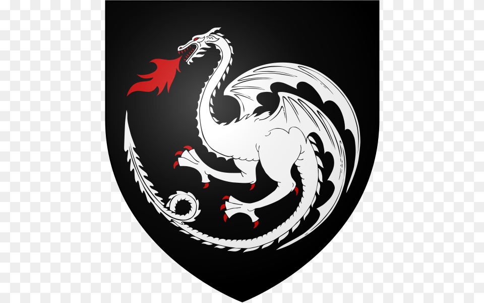 One Of Aegon Iv39s Many Bastards Most Known For Being White Dragon Coat Of Arms, Person Free Png