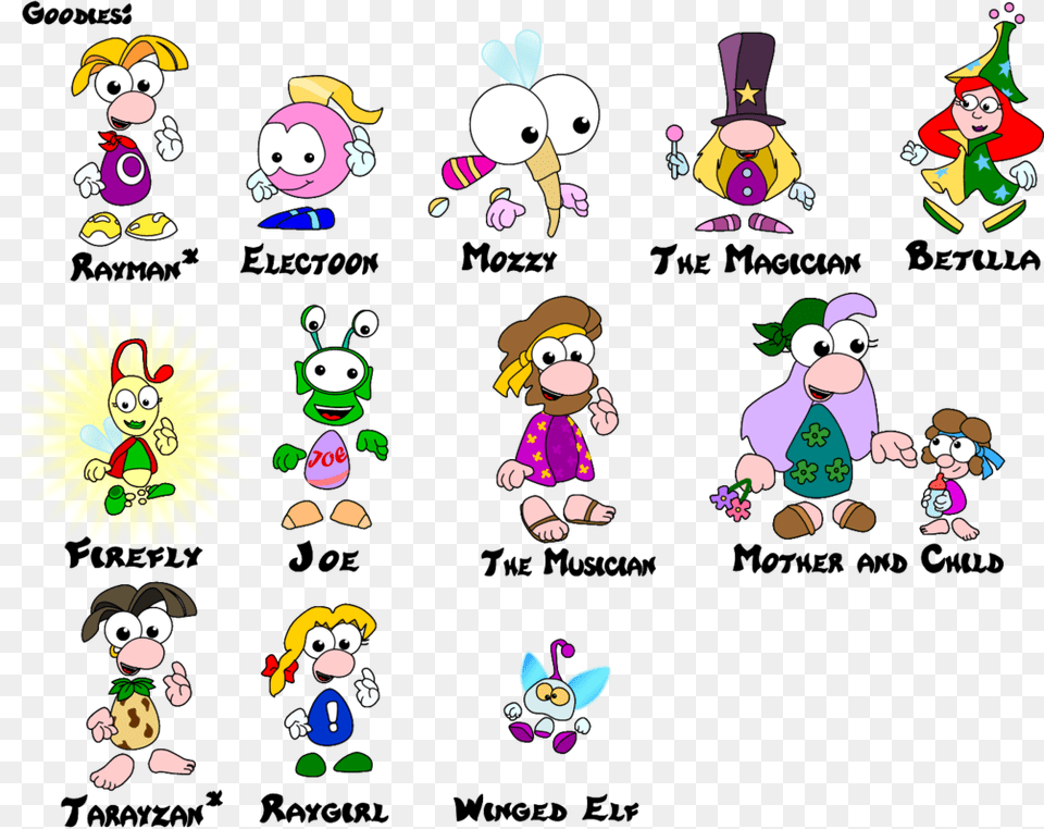 One Of Rayman Main Objective Is To Help Save The Electoons Rayman Origins Character Names, Baby, Person, Face, Head Free Png