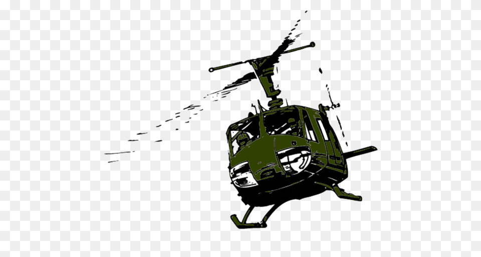 One Of The Most Famous Images Of The Vietnam War Was Military Helicopter, Aircraft, Transportation, Vehicle Free Png