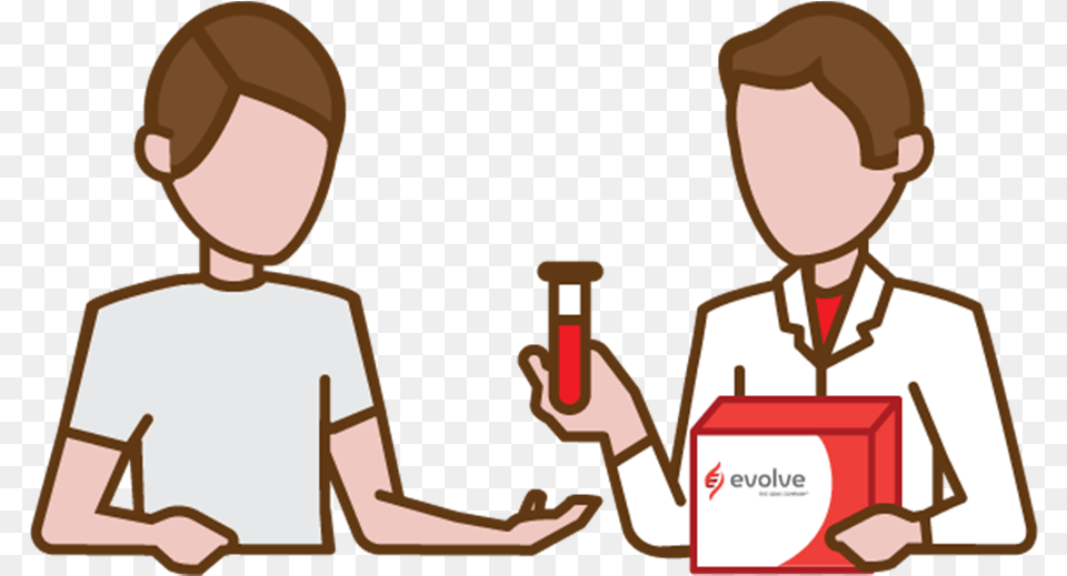 One Or Two Tubes Of Blood Are Necessary Depending On Muestra De Sangre Dibujo, Person, Boy, Child, Male Free Png Download