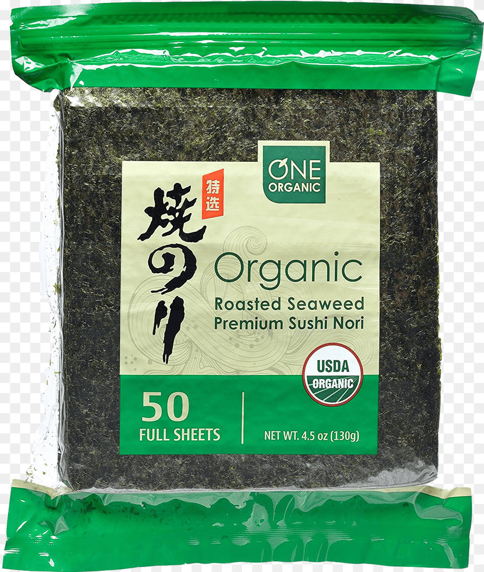 One Organic Sushi Nori Premium Roasted Organic Seaweed Organic Nori, Business Card, Paper, Text, Beverage Free Png Download