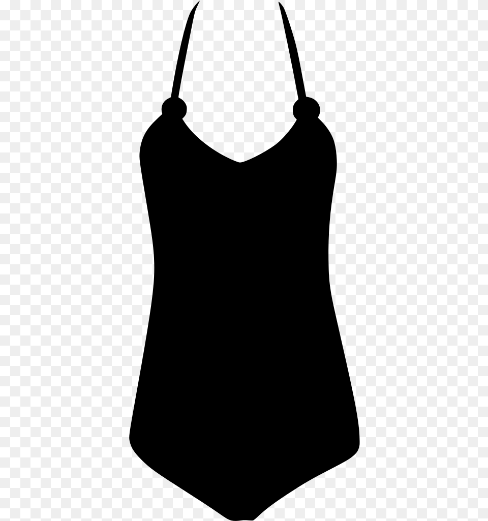 One Piece Bathing Suit Clipart Clip Art Swimming Costume, Gray Free Png