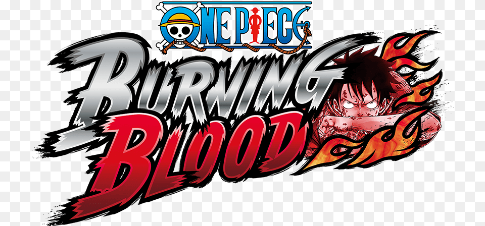 One Piece Burning Blood Logo, Book, Publication, Comics, Dynamite Free Transparent Png