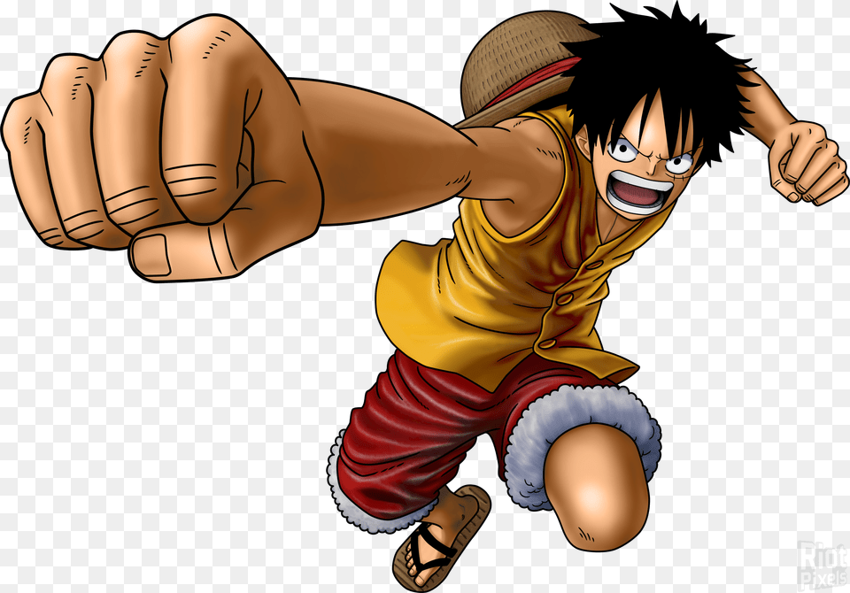 One Piece Burning Blood Luffy Download One Piece Burning Blood Luffy, Body Part, Hand, Person, Face Free Png