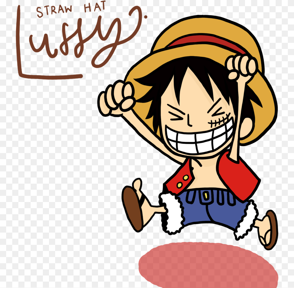 One Piece Chibi Luffy, Book, Comics, Publication, Baby Free Png Download