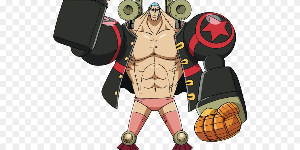 One Piece Clipart Franky Gambar One Piece Franky, Person, Book, Comics, Publication Png Image