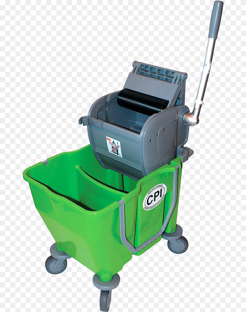 One Piece Divided Mop Bucket Mop Bucket Cart, Cleaning, Person, Carriage, Transportation Png Image