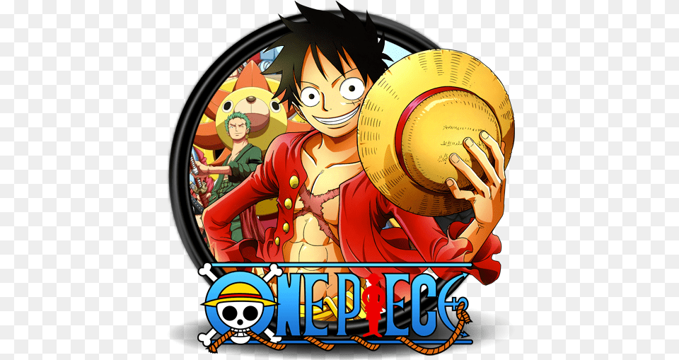 One Piece Episode 605 One Piece Logo Circle, Publication, Book, Comics, Face Png Image