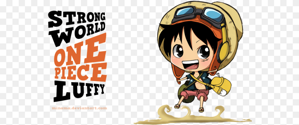 One Piece Images Chibi Luffy Wallpaper And Background Luffy Strong World Chibi, Book, Comics, Publication, Baby Png Image
