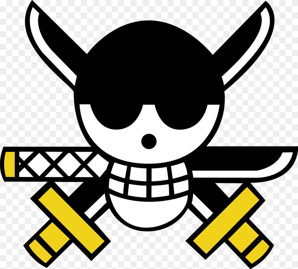 One Piece Jolly Roger Zoro, Stencil, Animal, Wasp, Knife Free Transparent Png