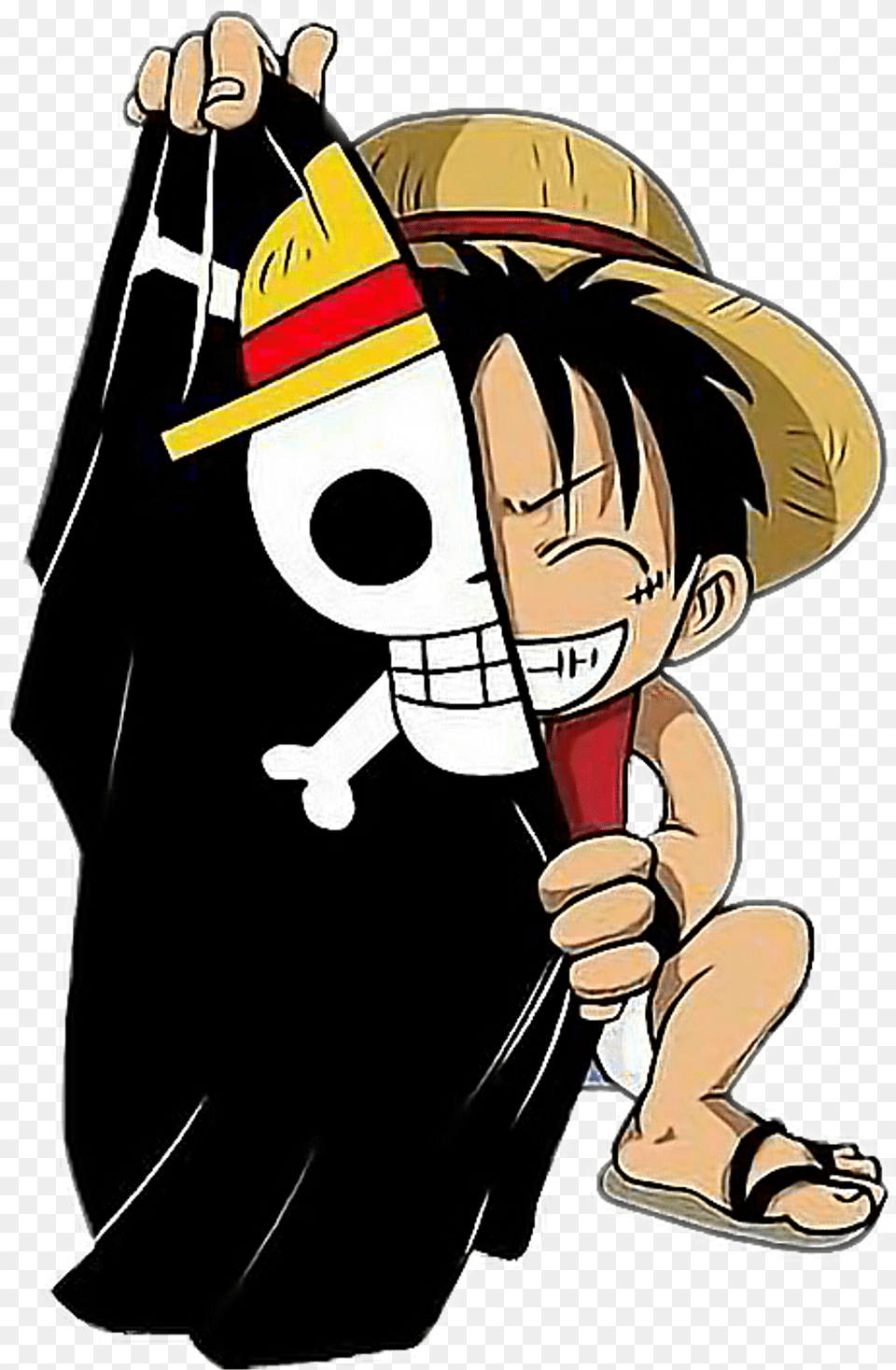 One Piece Luffy Baby Download, Book, Comics, Publication, Person Free Png