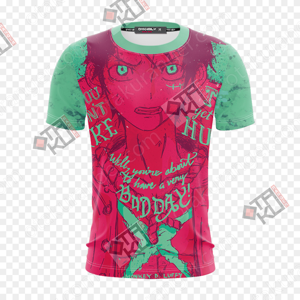 One Piece Luffy Unisex 3d T Shirt Evangelion Asuka T Shirt, Clothing, T-shirt, Adult, Male Free Png Download